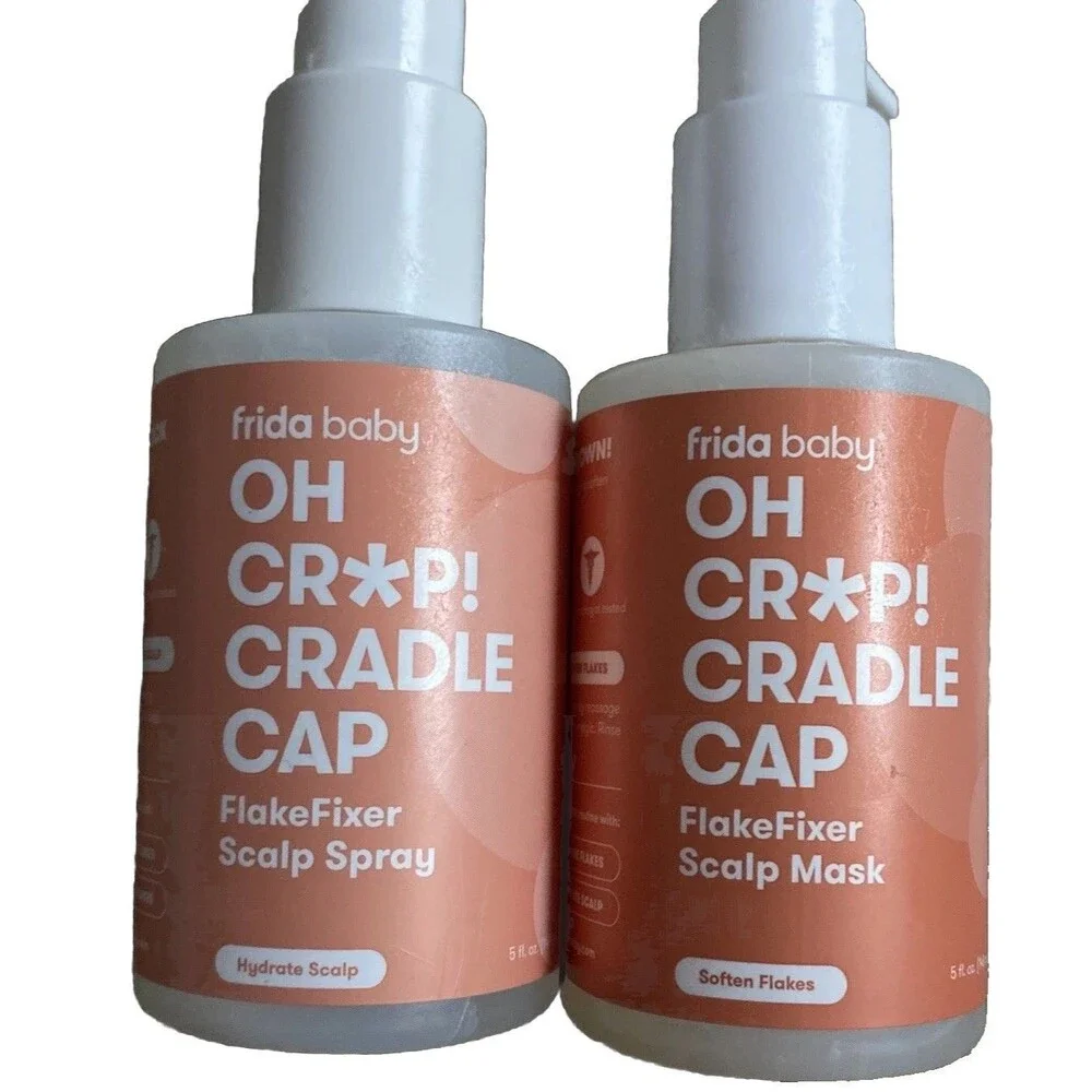 Frida Baby Oh Crap! Cradle Cap Flake Fixer Scalp Mask Spray Soften Hydrate 5 oz